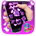 Logo of Glow Butterfly Go Launcher android Application 