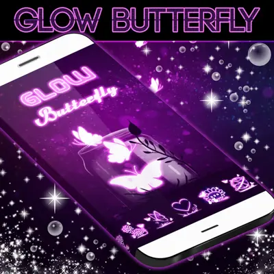 Glow Butterfly Go Launcher android App screenshot 0