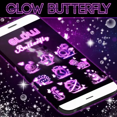 Glow Butterfly Go Launcher android App screenshot 2